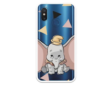 Funda Oficial Disney Dumbo silueta transparente para Xiaomi Mi 8