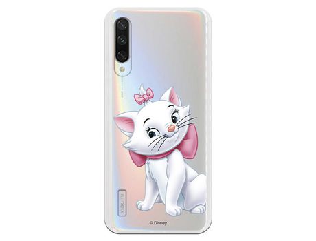 Funda Oficial Disney Marie Silueta transparente para Xiaomi Mi A3 - Los Aristogatos
