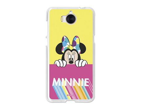 Funda Oficial Disney Minnie, Pink Yellow Huawei Y6 2017