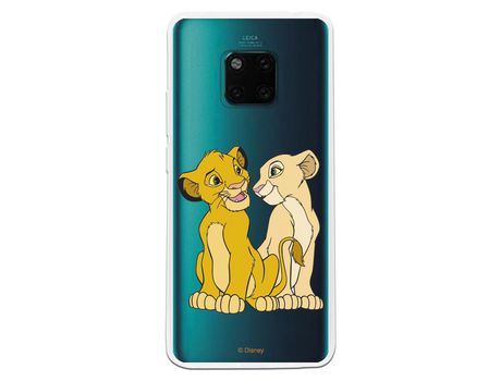 Funda Oficial Disney Simba y Nala transparente para Huawei Mate 20 Pro - El Rey León