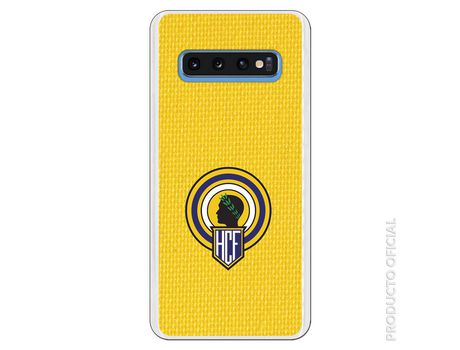 Funda Oficial Hercules escudo fondo amarillo para Samsung Galaxy S10