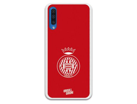 Funda Oficial Girona FC Escudo Equi roja para Samsung Galaxy A50