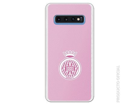 Funda Oficial Girona FC Escudo Rosa para Samsung Galaxy S10