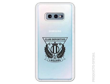 Funda Oficial Leganés transparente escudo negro para Samsung Galaxy S10e