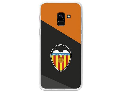 Funda Oficial Valencia Escudo Fondo Negro Samsung Galaxy A8 2018