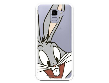Funda Oficial Warner Bros Bugs Bunny Transparente para Samsung Galaxy J6 2018 - Looney Tunes