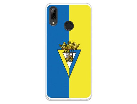 Funda para Huawei Honor 10 Lite del Cádiz Escudo Fondo Bicolor - Licencia Oficial