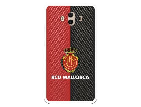 Funda para Huawei Mate 10 del Mallorca RCD Mallorca Diagonales Transparente - Licencia Oficial RCD Mallorca
