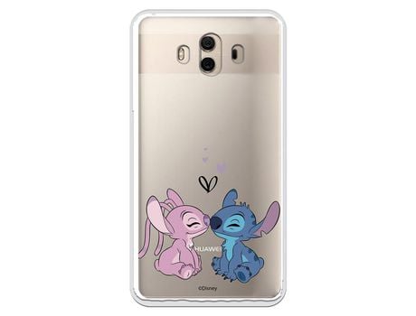Funda para Huawei Mate 10 Oficial de Disney Angel & Stitch Beso - Lilo & Stitch
