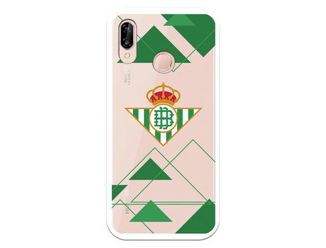 Funda para Huawei P20 Lite del Betis Escudo Fondo transparente - Licencia Oficial