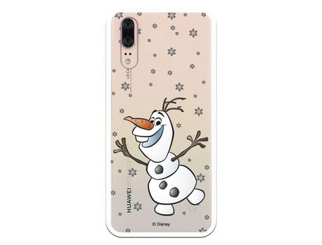 Funda para Huawei P20 Oficial de Disney Olaf Transparente - Frozen