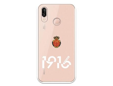 Funda para Huawei P20 Lite del Mallorca RCD Mallorca 1916 Transparente - Licencia Oficial RCD Mallorca