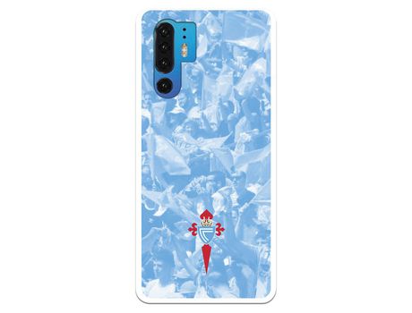 Funda para Huawei P30 Pro del Celta Escudo Fondo Hinchada - Licencia Oficial RC Celta