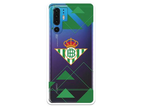Funda para Huawei P30 Pro del Betis Escudo Fondo transparente - Licencia Oficial
