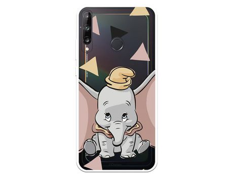 Funda para Huawei P40 Lite E Oficial de Disney Dumbo Silueta Transparente - Dumbo