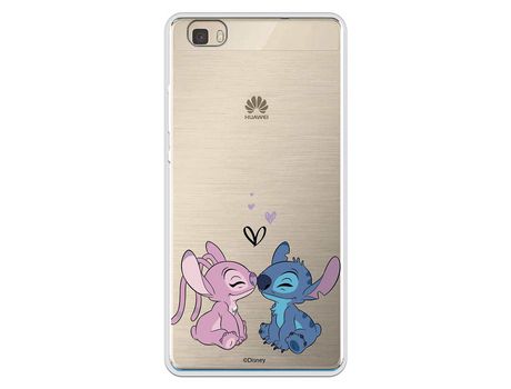 Funda para Huawei P8 Lite Oficial de Disney Angel & Stitch Beso - Lilo & Stitch