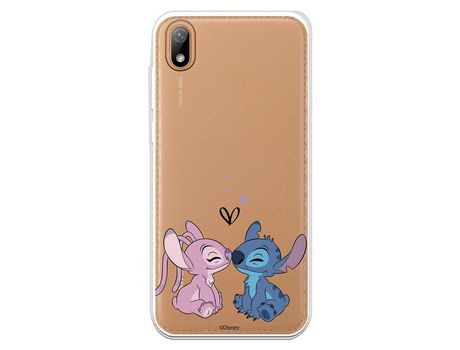 Funda para Huawei Y5 2019 Oficial de Disney Angel & Stitch Beso - Lilo & Stitch