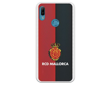 Funda para Huawei Y6 2019 del Mallorca RCD Mallorca Diagonales Transparente - Licencia Oficial RCD Mallorca
