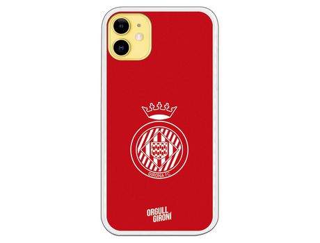 Funda para iPhone 11 del Girona Escudo Equi roja - Licencia Oficial Girona FC