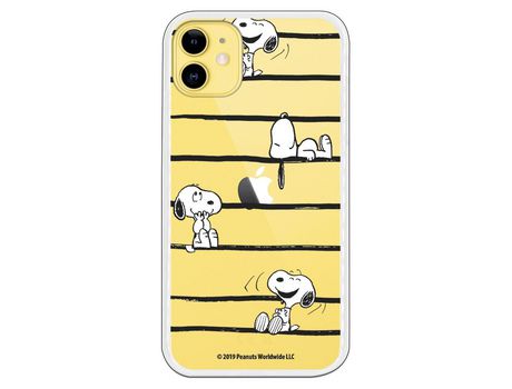 Funda para iPhone 11 Oficial de Peanuts Snoopy rayas - Snoopy