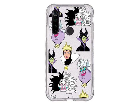 Funda Brillantina para Xiaomi Redmi Note 8T Oficial de Disney Villanas