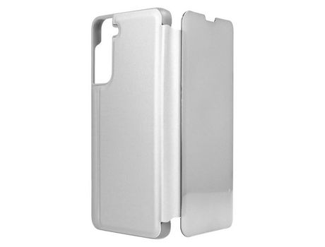 Funda Libro Espejo Plata para Samsung Galaxy S21 Plus