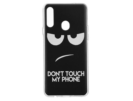 Funda Dibujo Don't Touch My Phone para Samsung Galaxy A20s