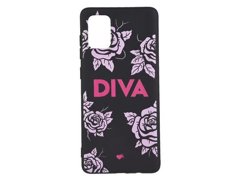 Funda Diva Silicona Negra para Samsung Galaxy A71 - Oficial de La Vecina Rubia