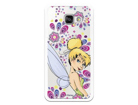 Funda Oficial Disney Campanilla Flores Transparente para Samsung Galaxy A3 2016 - Peter Pan
