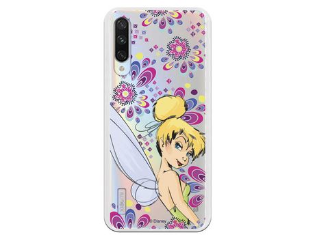 Funda Oficial Disney Campanilla Flores Transparente para Xiaomi Mi A3 - Peter Pan