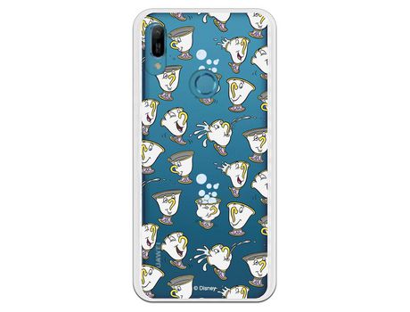 Funda Oficial Disney Chip Potts Siluetas Transparente para Huawei Y6 2019