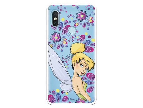 Funda Oficial Disney Campanilla Flores Transparente para Xiaomi Redmi Note 5 Pro - Peter Pan