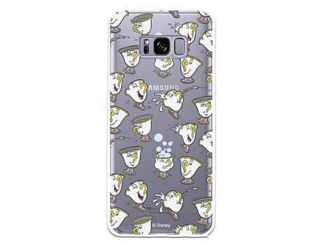 Funda Oficial Disney Chip Potts Siluetas Transparente para Samsung Galaxy S8