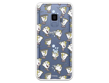 Funda Oficial Disney Chip Potts Siluetas Transparente para Samsung Galaxy S9