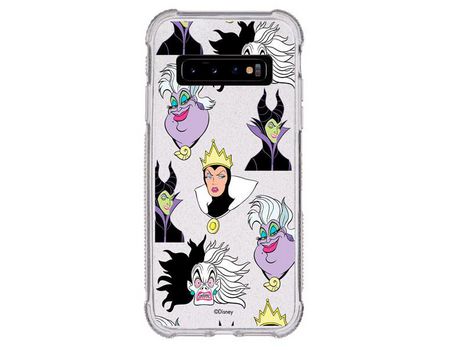 Funda Brillantina para Samsung Galaxy S10 Plus Oficial de Disney Villanas