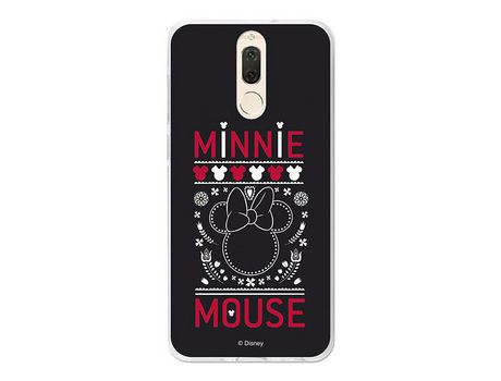 Funda Oficial Disney Minnie, Negro Bordado Huawei Mate 10 Lite