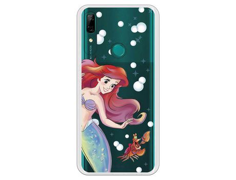Funda Oficial Disney Sirenita y Sebastian Transparente para Huawei P Smart Z - La Sirenita