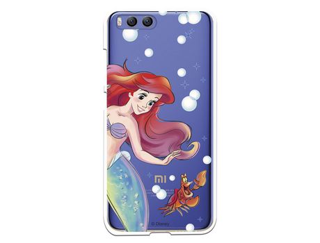 Funda Oficial Disney Sirenita y Sebastian Transparente para Xiaomi Mi 6 - La Sirenita