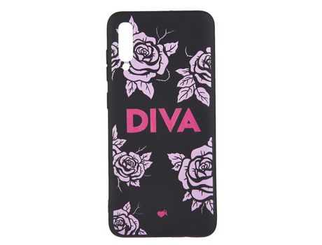 Funda Diva Silicona Negra para Samsung Galaxy A50 - Oficial de La Vecina Rubia