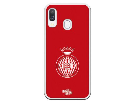 Funda Oficial Girona FC Escudo Equi roja para Samsung Galaxy A40
