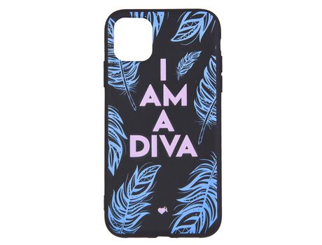 Funda I'm a Diva silicona negra para iPhone 11 - Oficial de La Vecina Rubia