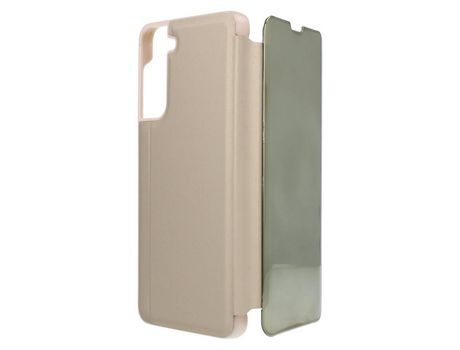 Funda Libro Espejo Oro para Samsung Galaxy S21 Plus