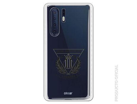 Funda Oficial Leganés transparente escudo negro para Huawei P30