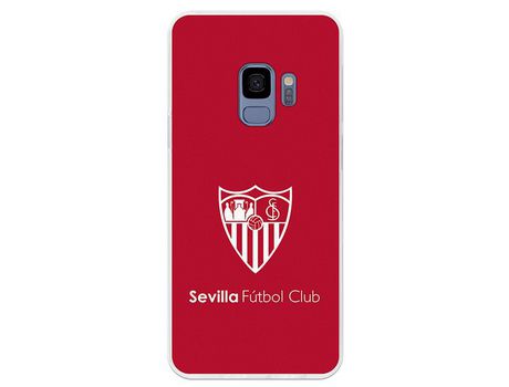 Funda Oficial Sevilha Monocromático fondo Rojo para Samsung Galaxy S9