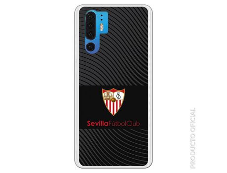 Funda Oficial Sevilha Malha Gris sobre fondo Negro para Huawei P30 Pro