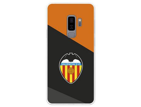 Funda Oficial Valencia Escudo Fondo Negro Samsung Galaxy S9 Plus