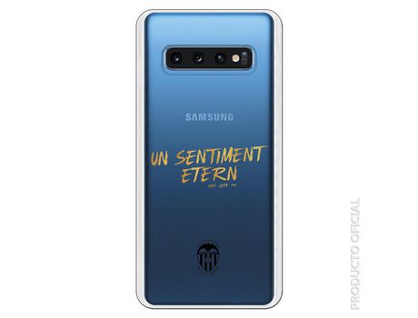 Funda Oficial Valencia Un sentiment Transparente para Samsung Galaxy S10