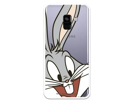 Funda Oficial Warner Bros Bugs Bunny Transparente para Samsung Galaxy A8 2018 - Looney Tunes