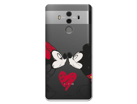 Funda para Huawei Mate 10 Pro Oficial de Disney Mickey y Minnie Beso - Clásicos Disney