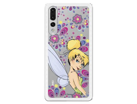Funda Oficial Disney Campanilla Flores Transparente para Huawei P30 - Peter Pan